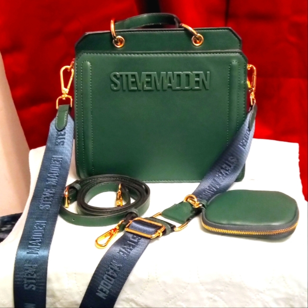 Steve Madden Bevelyn Satchel Cedar Green